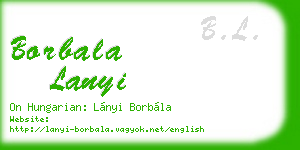 borbala lanyi business card