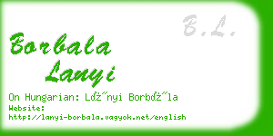 borbala lanyi business card